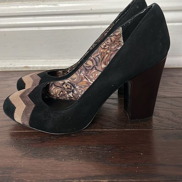 MISSONI FOR TARGET BLACK SUEDE PUMPS SIZE 7 - Picture 8 of 11